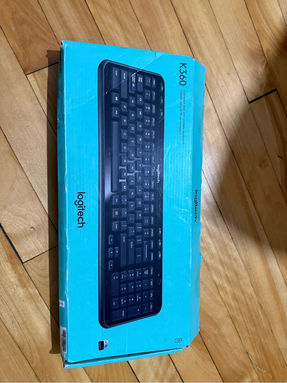 Logitech Black Wireless Compact Keyboard K360 (Boxed) New